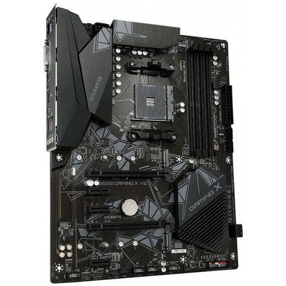 Материнские платы: Материнская плата GigaByte B550 GAMING X V2 AM4 <B550> 2xPCI-E DVI+HDMI GbLAN SATA RAID ATX 4DDR4 (RTL) фотографии