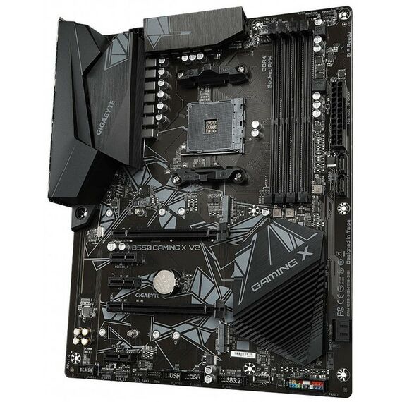 Материнские платы: Материнская плата GigaByte B550 GAMING X V2 AM4 <B550> 2xPCI-E DVI+HDMI GbLAN SATA RAID ATX 4DDR4 (RTL) фотографии