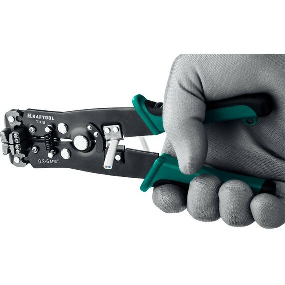 Электромонтажный инструмент: Стриппер автоматический многофункциональный KRAFTOOL TK-6 0.2 - 6 мм2 [22635] фотографии