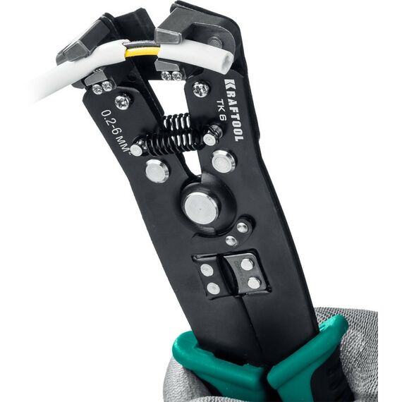 Электромонтажный инструмент: Стриппер автоматический многофункциональный KRAFTOOL TK-6 0.2 - 6 мм2 [22635] фотографии