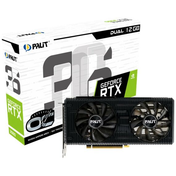 Видеокарты: Видеокарта Asus GeForce RTX3060 12Gb <PCI-E> GDDR6 HDMI+3xDP (RTL) [DUAL-RTX3060-O12G-V2] фотографии