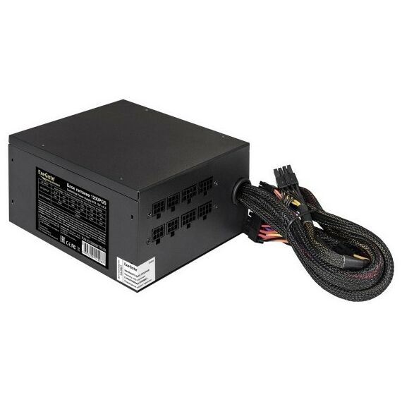 Блоки питания: Блок питания Exegate 1000PGS 1000W ATX, 24+8+2x4+6x6/8пин, Cable Management [EX285976RUS] фотографии