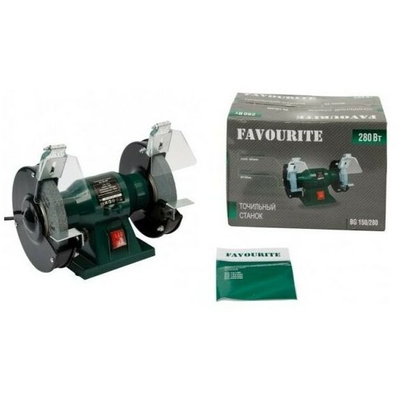 Точильные станки: Точильный станок Favourite BG 150/280 280Вт, ф 150 мм, 2950 об/мин. фотографии