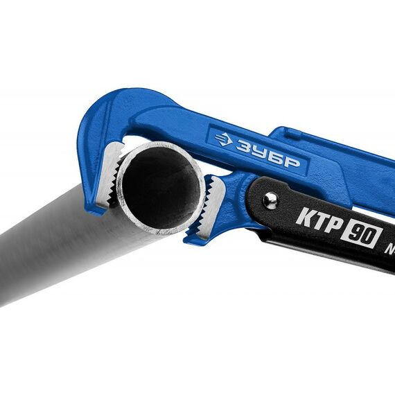 Столярно-слесарный инструмент: Ключ трубный Зубр КТР-90 №2 прямые губки [27335-2_z02] фотографии