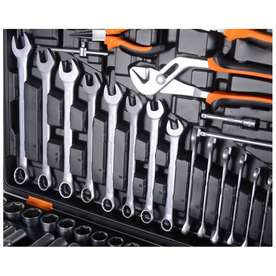Наборы инструментов и ключи: Набор инструментов Вихрь 151 предмет 1/2", 1/4", CrV, в кейсе фотографии