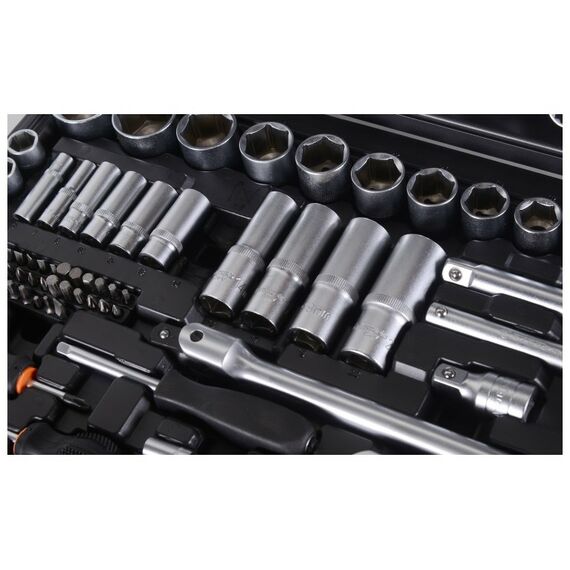 Наборы инструментов и ключи: Набор инструментов Вихрь 151 предмет 1/2", 1/4", CrV, в кейсе фотографии