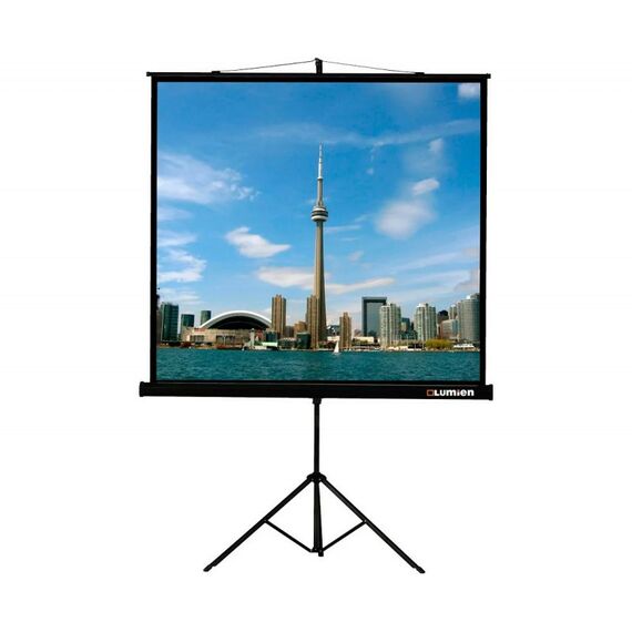 Экраны для проекторов: Экран на штативе Lumien Eco View 183x244см Matte White раб.область 175х236 см [LEV-100112] фотографии