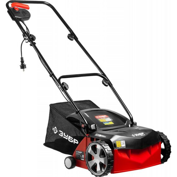 Газонокосилки: Аэратор-скарификатор электрический Зубр ЗСЭ-32-1000 2 в 1, ш/с 320 мм, высота аэрации -9:+13 мм, 1000 Вт фотографии