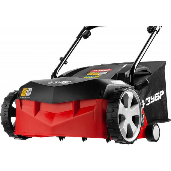 Газонокосилки: Аэратор-скарификатор электрический Зубр ЗСЭ-32-1000 2 в 1, ш/с 320 мм, высота аэрации -9:+13 мм, 1000 Вт фотографии