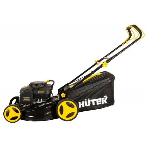 Газонокосилки: Газонокосилка бензиновая Huter GLM-7.0 SL 7 л.с., 2800-3200 об/мин, 75 л, мульчирование, от 25 мм до 75 мм, ширина - 530 мм, самоходная фотографии