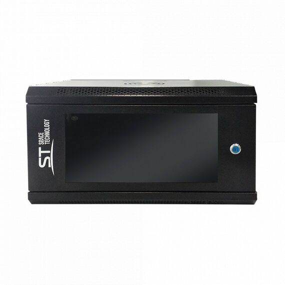 Шкафы и стойки: Шкаф монтажный ST ST-NC6U01 (черный) с полкой 300 х 400 х 530 мм фотографии