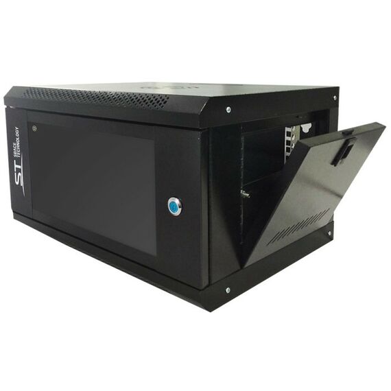 Шкафы и стойки: Шкаф монтажный ST ST-NC6U01 (черный) с полкой 300 х 400 х 530 мм фотографии