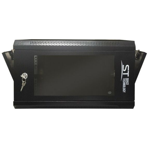 Шкафы и стойки: Шкаф монтажный ST ST-NC6U01 (черный) с полкой 300 х 400 х 530 мм фотографии