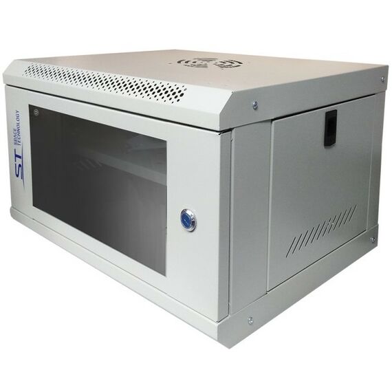 Шкафы и стойки: Шкаф монтажный ST ST-NC6U01 (серый) с полкой 300 х 400 х 530 мм фотографии