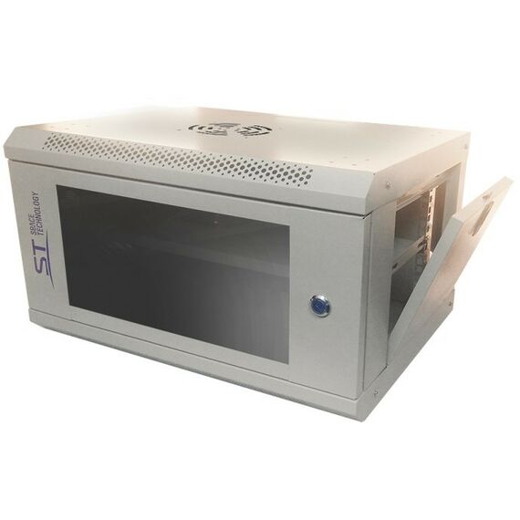Шкафы и стойки: Шкаф монтажный ST ST-NC6U01 (серый) с полкой 300 х 400 х 530 мм фотографии