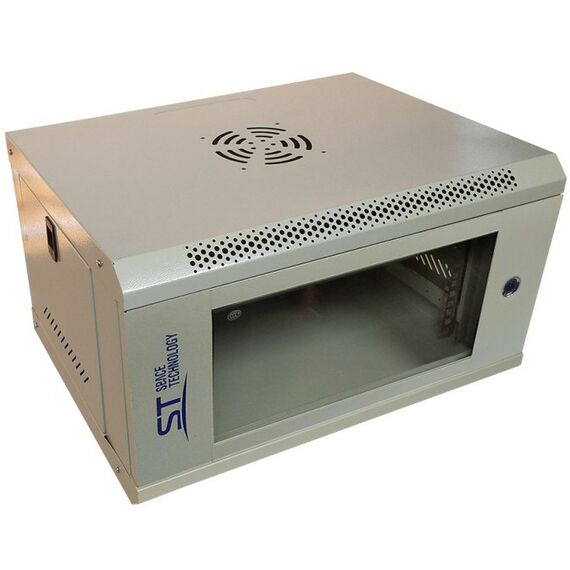 Шкафы и стойки: Шкаф монтажный ST ST-NC6U01 (серый) с полкой 300 х 400 х 530 мм фотографии