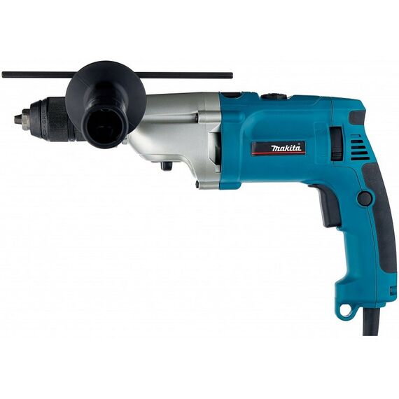 Дрели и шуруповерты: Ударная дрель Makita HP2071 1010 Вт, 2900 об/мин, 13 мм, 2 скорости, регулятор, реверс, кейс фотографии