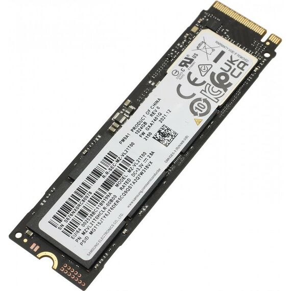 SSD-накопители: Накопитель Samsung 1Tb PM9A1 M.2 2280 M OEM [MZVL21T0HCLR-00B00] фотографии