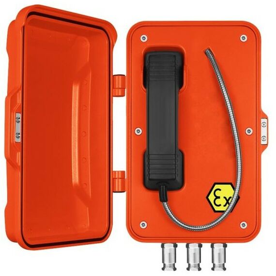 Взрывозащищенные телефоны: Промышленный SIP-телефон J&R JREX101-CB-SIP фотографии