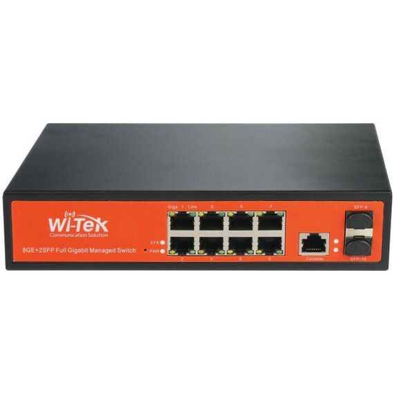 Коммутаторы, маршрутизаторы, межсетевые экраны: Управляемый гигабитный L2 коммутатор Wi-Tek WI-PMS310GF фотографии