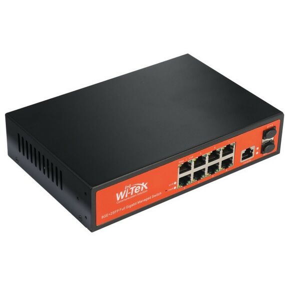 Коммутаторы, маршрутизаторы, межсетевые экраны: Управляемый гигабитный L2 коммутатор Wi-Tek WI-PMS310GF фотографии