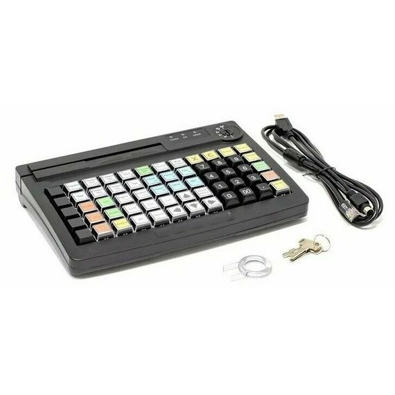 POS клавиатуры: Программируемая клавиатура АТОЛ KB-60-KU (rev.2) черная c ридером магнитных карт на 1-3 дорожки [42290] фотографии