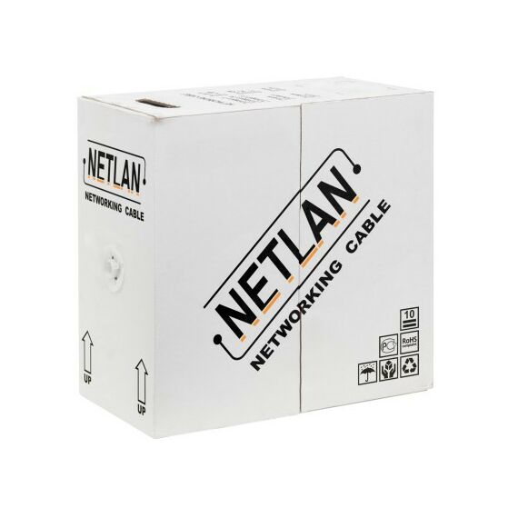 Кабель и разъемы: Кабель Netlan EC-UF004-5E-PE-BK F/UTP 4 пары, Кат.5е, внешний, PE -40C, одножильный, 100МГц, черный, 305м фотографии