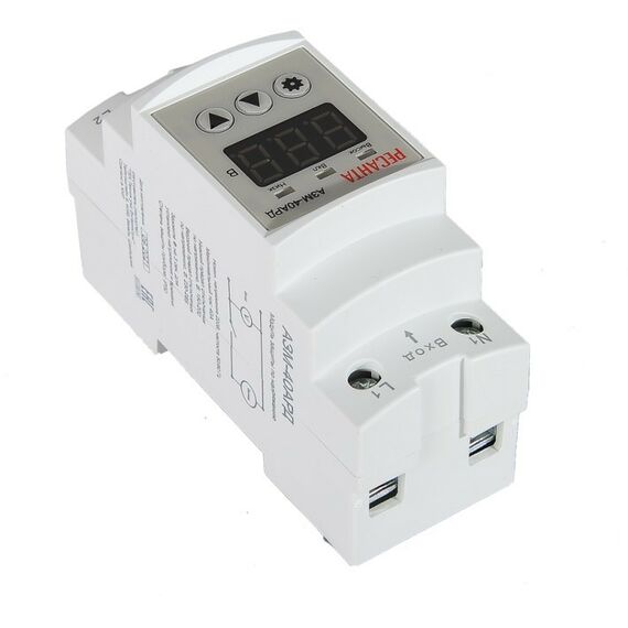 Стабилизаторы напряжения: Блок защиты по напряжению РЕСАНТА АЗМ-40АРД регулируемый, с дисплеем фотографии