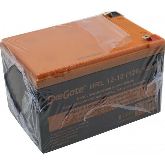 Аккумуляторы для ИБП и охранных систем: Аккумулятор для UPS Exegate HRL 12-12 12V, 12Ah [EX285661RUS] фотографии