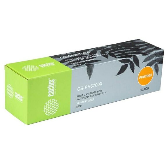 Для Xerox (совместимые): Тонер-картридж Cactus CS-PH6700X  черный аналог 106R01526 для Xerox Phaser 6700 (18000стр.) фотографии