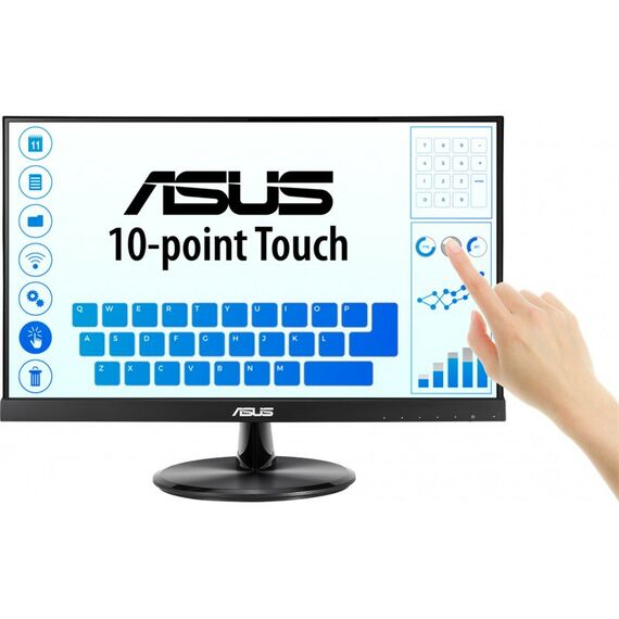 Мониторы: Монитор Asus VT229H 21.5" Touch IPS LED, 1920x1080, 5ms, 250cd/m2, 178°/178°, 100mln:1, D-SUB, HDMI, USB, Speakers, VESA, Black, 3 years [90LM0490-B01170] фотографии