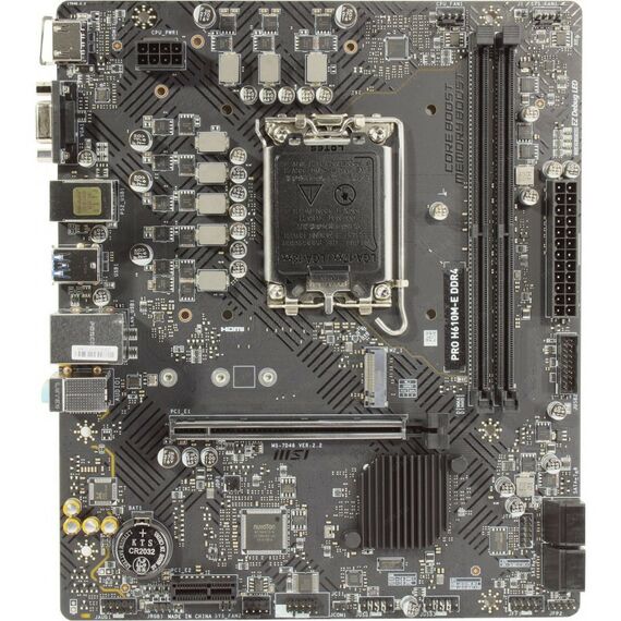 Материнские платы: Материнская плата MSI PRO H610M-E DDR4 LGA1700 <H610> PCI-E Dsub+HDMI GbLAN SATA MicroATX 2DDR4 RTL фотографии