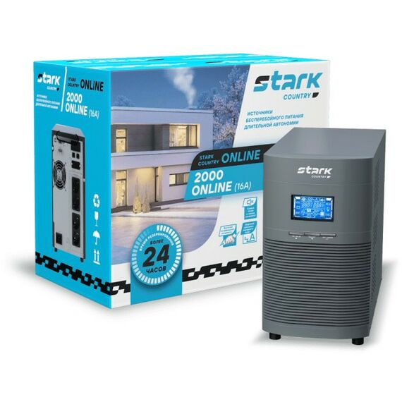 Источники бесперебойного питания: Источник бесперебойного питания Stark Country 2000 ONLINE (16A) фотографии