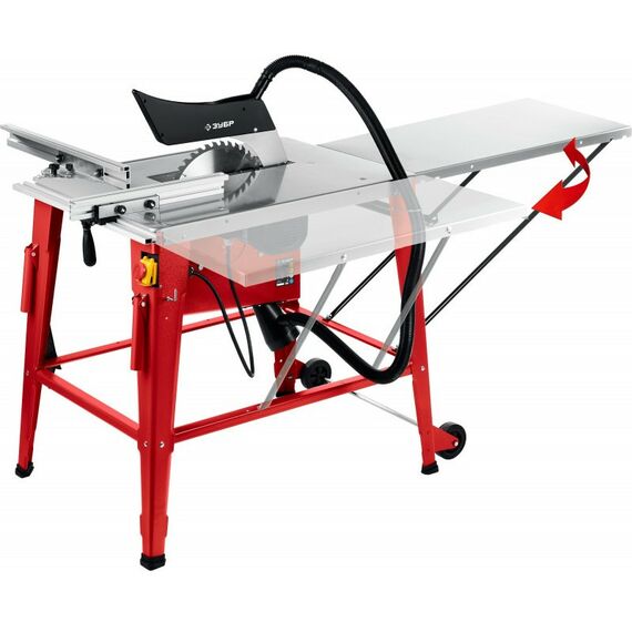 Обрабатывающие станки: Распиловочный станок с удлинителем Зубр СРЦ-315су d 315 мм, 2200 Вт фотографии