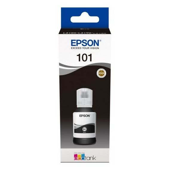 Для Epson (оригинал): Контейнер с черными чернилами Epson EcoTank 101BK для L4150/4160 [C13T03V14A] фотографии