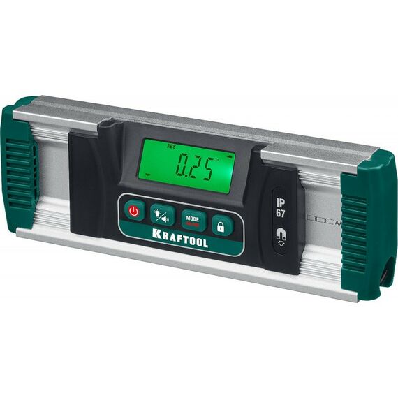 Угломеры, уклономеры: Уровень-уклономер электронный KRAFTOOL EXTREM 0-360°, точность 0,05°, HOLD, подсветка экрана, IP67 [34686] фотографии