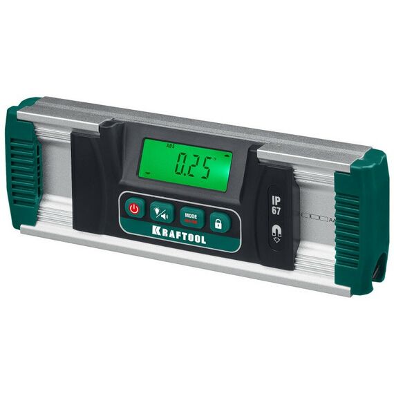 Угломеры, уклономеры: Уровень-уклономер электронный KRAFTOOL EXTREM 0-360°, точность 0,05°, HOLD, подсветка экрана, IP67 [34686] фотографии