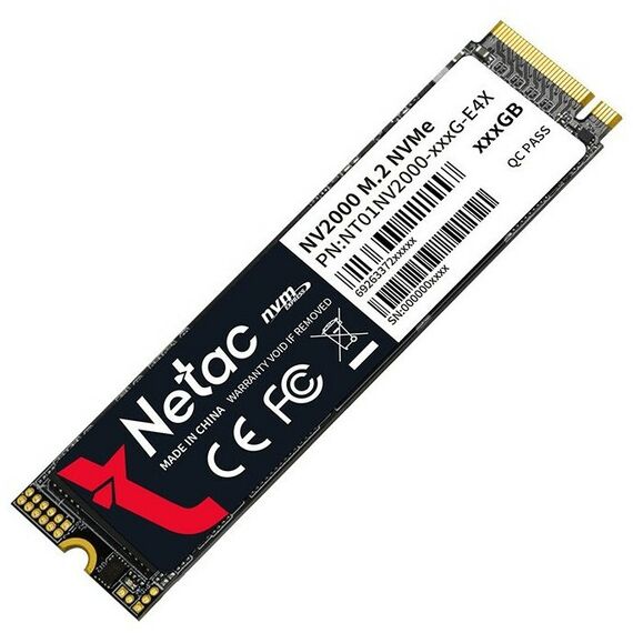 SSD-накопители: SSD-накопитель Netac 256 Gb NV2000 M.2 2280 M [NT01NV2000-256-E4X] фотографии