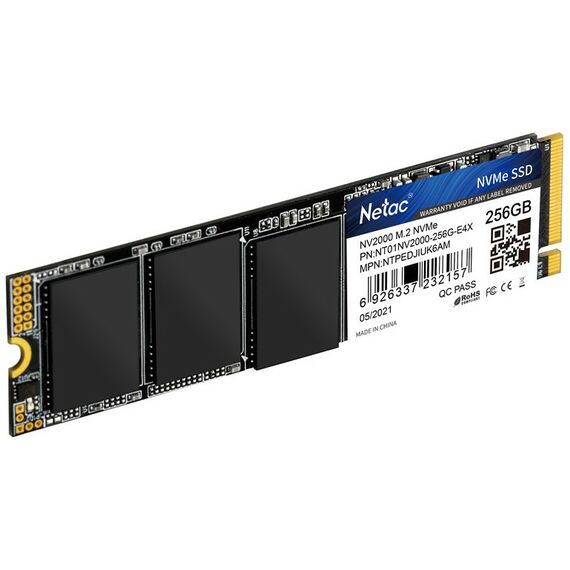 SSD-накопители: SSD-накопитель Netac 256 Gb NV2000 M.2 2280 M [NT01NV2000-256-E4X] фотографии