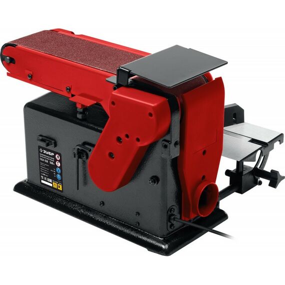 Обрабатывающие станки: Тарельчато - ленточный шлифовальный станок Зубр СШЛ-550 d 150 мм, 100 х 914 мм лента, 550 Вт фотографии