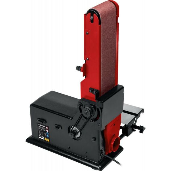 Обрабатывающие станки: Тарельчато - ленточный шлифовальный станок Зубр СШЛ-550 d 150 мм, 100 х 914 мм лента, 550 Вт фотографии