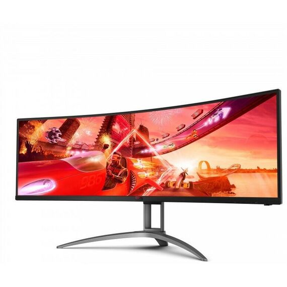 Мониторы: ЖК-монитор AOC AGON AG493UCX2 Black-Red 49" VA, изогнутый, 5120x1440, 165Hz, HDR400, 1 ms, 178°/178° фотографии