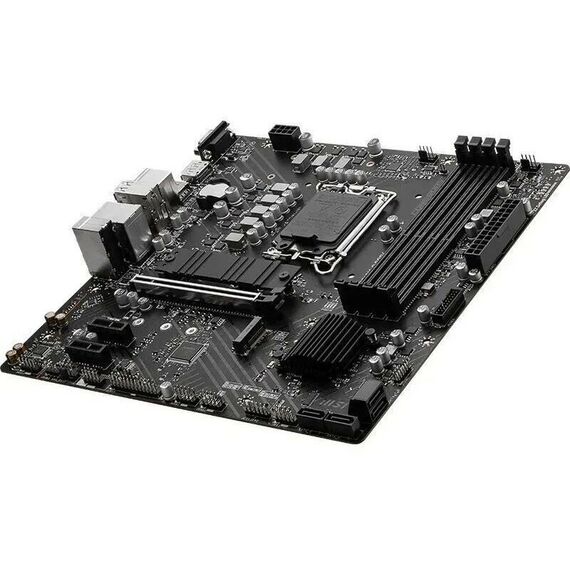 Материнские платы: Материнская плата MSI PRO B760M-P DDR4 LGA1700 <B760> PCI-E Dsub+HDMI+DP GbLAN SATA MicroATX 4DDR4 RTL фотографии