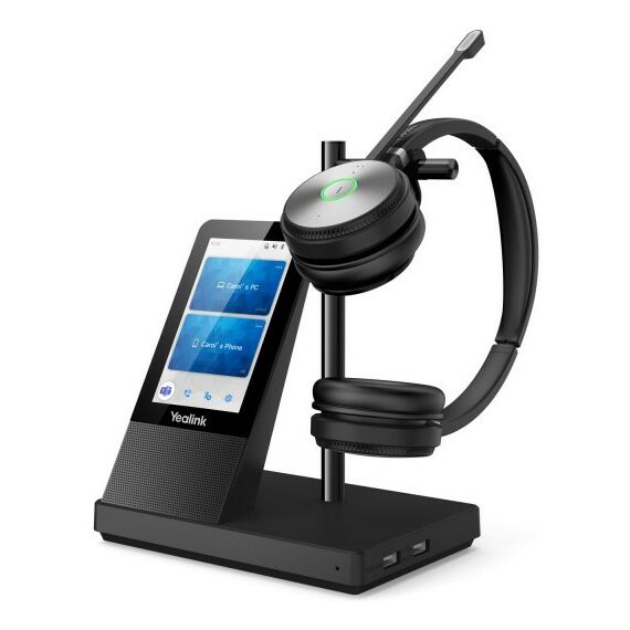 Радиотелефоны DECT: DECT-гарнитура Yealink WH66 Dual UC фотографии