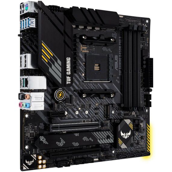 Материнские платы: Материнская плата Asus TUF GAMING B550M-PLUS WIFI II AM4 <B550> 2xPCI-E HDMI+DP 2.5GbLAN+WiFi+BT SATA MicroATX 4DDR4 (RTL) фотографии