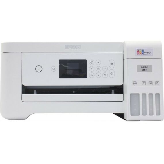 Многофункциональные устройства: МФУ Epson EcoTank L4260 A4, струйное, LCD, 33стр/мин, 5760x1440dpi,4 краски, USB2.0,  WiFi, двусторонняя печать [C11CJ63412] фотографии