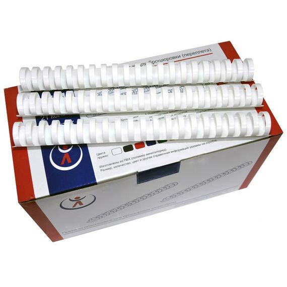 Пружины для переплета:  Пружины 22мм, белые (50) фотографии