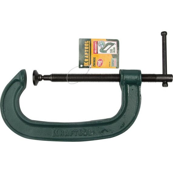 Тиски, струбцины, наковальни, верстаки: Струбцина G-образная KRAFTOOL EXTREM G-150 150х65 мм [32229-150] фотографии