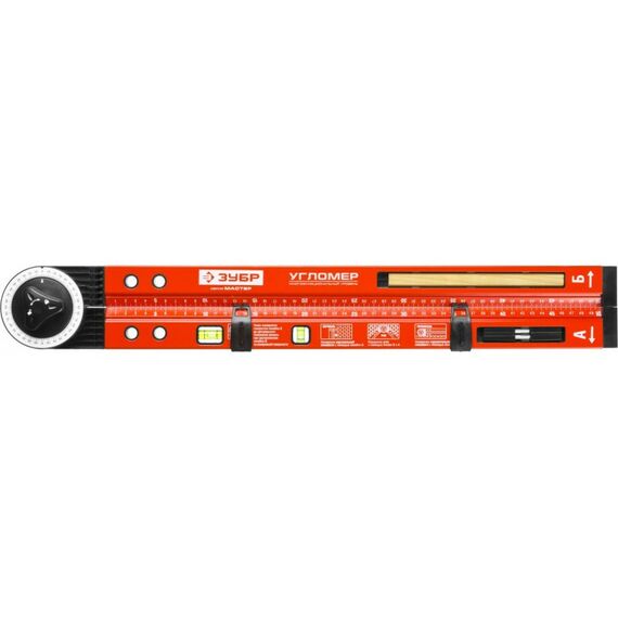 Строительные уровни: Складной уровень-угломер Зубр УГЛОМЕР 500 мм [34740] фотографии