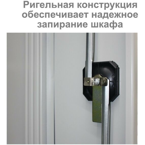 Сейфы и металлические шкафы: Шкаф металлический офисный Brabix MK 18/91/37 1830х915х370 мм, 45 кг, 4 полки, разборный [S204BR180102] фотографии